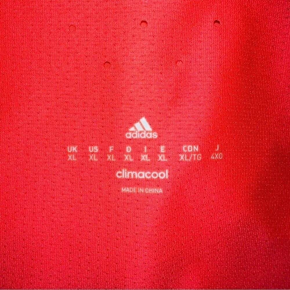 Adidas Shirt Mens XL Red Flash Barricade Ventilated Climacool Wicking Golf Polo - Picture 2 of 16
